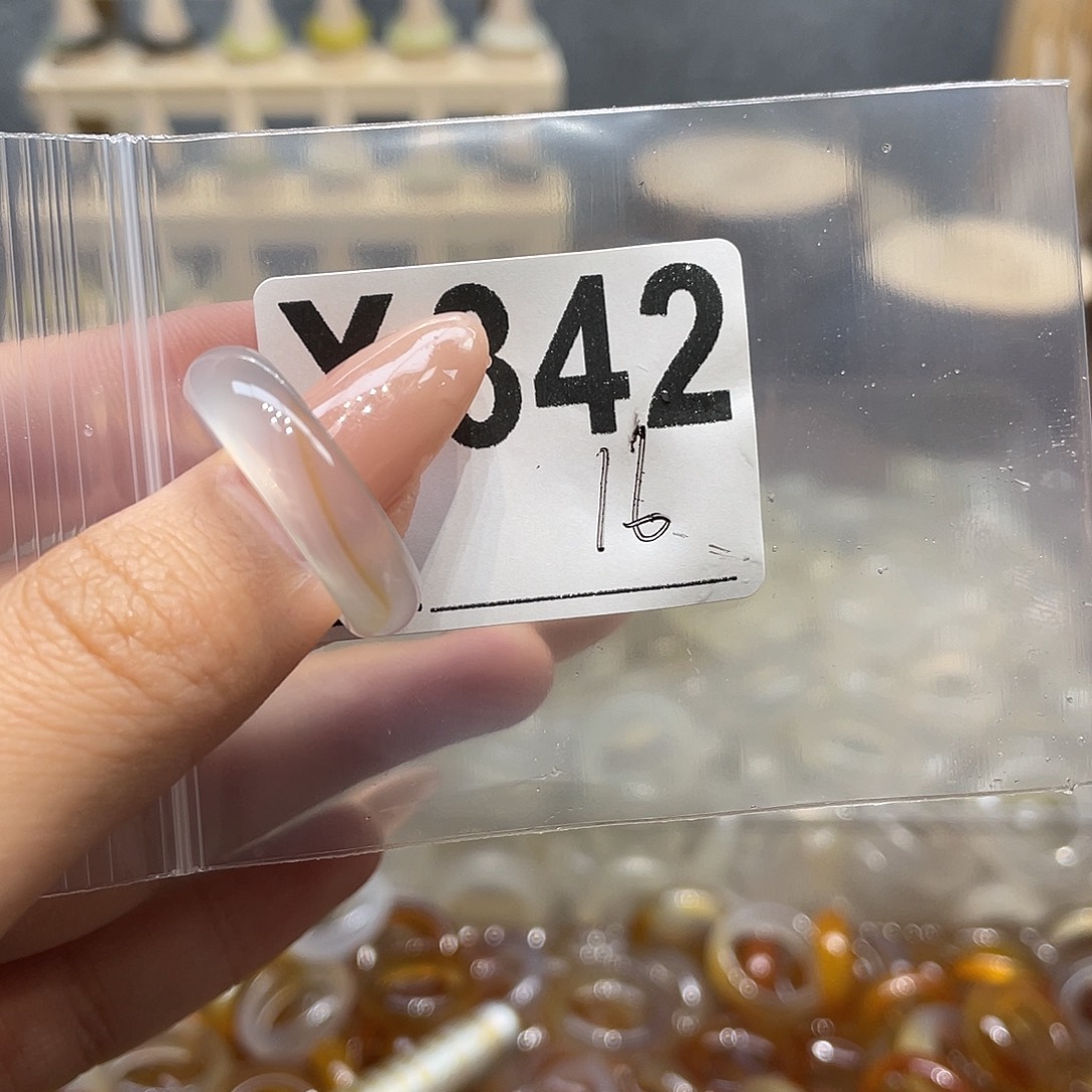 玛瑙/玉髓未镶嵌戒指342