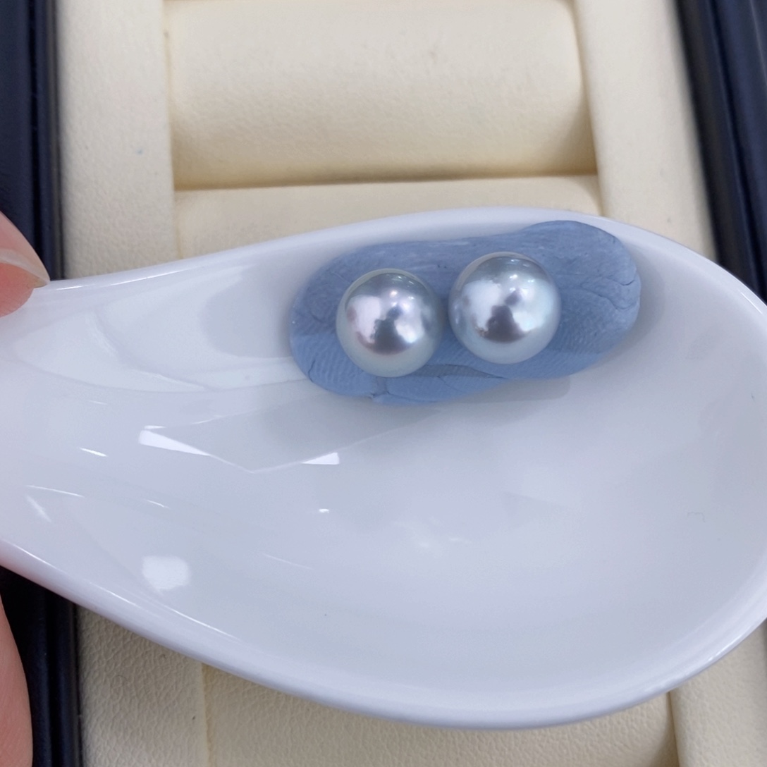 猪***北海水珍珠可定制未镶嵌真多麻8-9mm