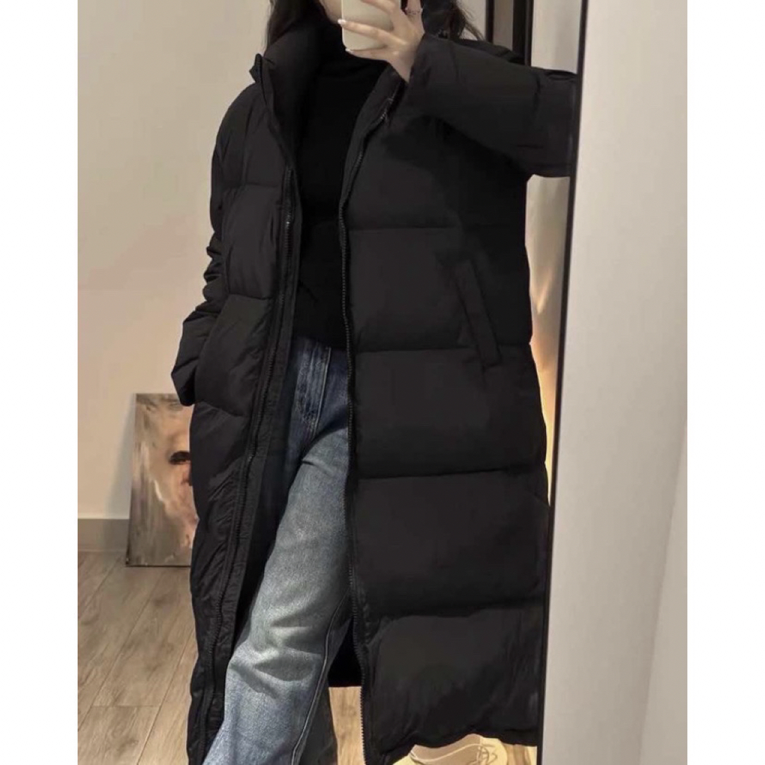 2025新款冬季时尚立领保暖加厚韩风显瘦中长款过膝羽绒服外套