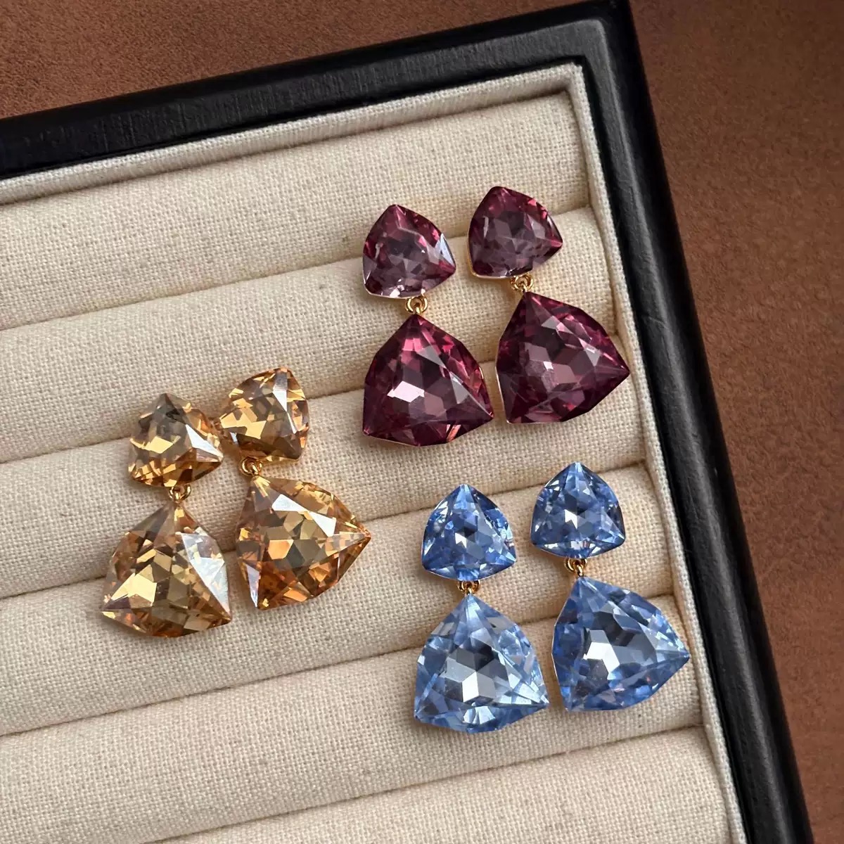 黛芙琦/黛芙琦 铜合金耳饰 时尚热销气质个性耳饰夸张淑女水滴