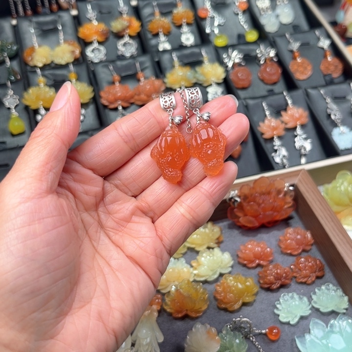 蛇纹石玉耳饰银S925镶嵌i*7