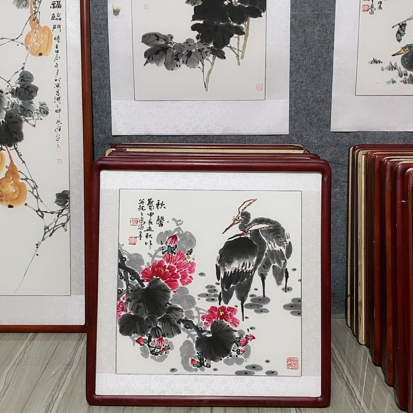 【闪购商品】国画书画作品带框65×65