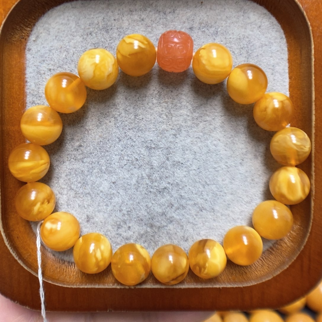 蜜蜡手串未镶嵌蜜蜡