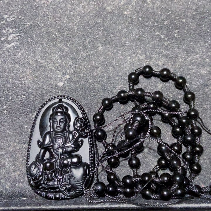 黑曜岩吊坠(不含链)未镶嵌•*?