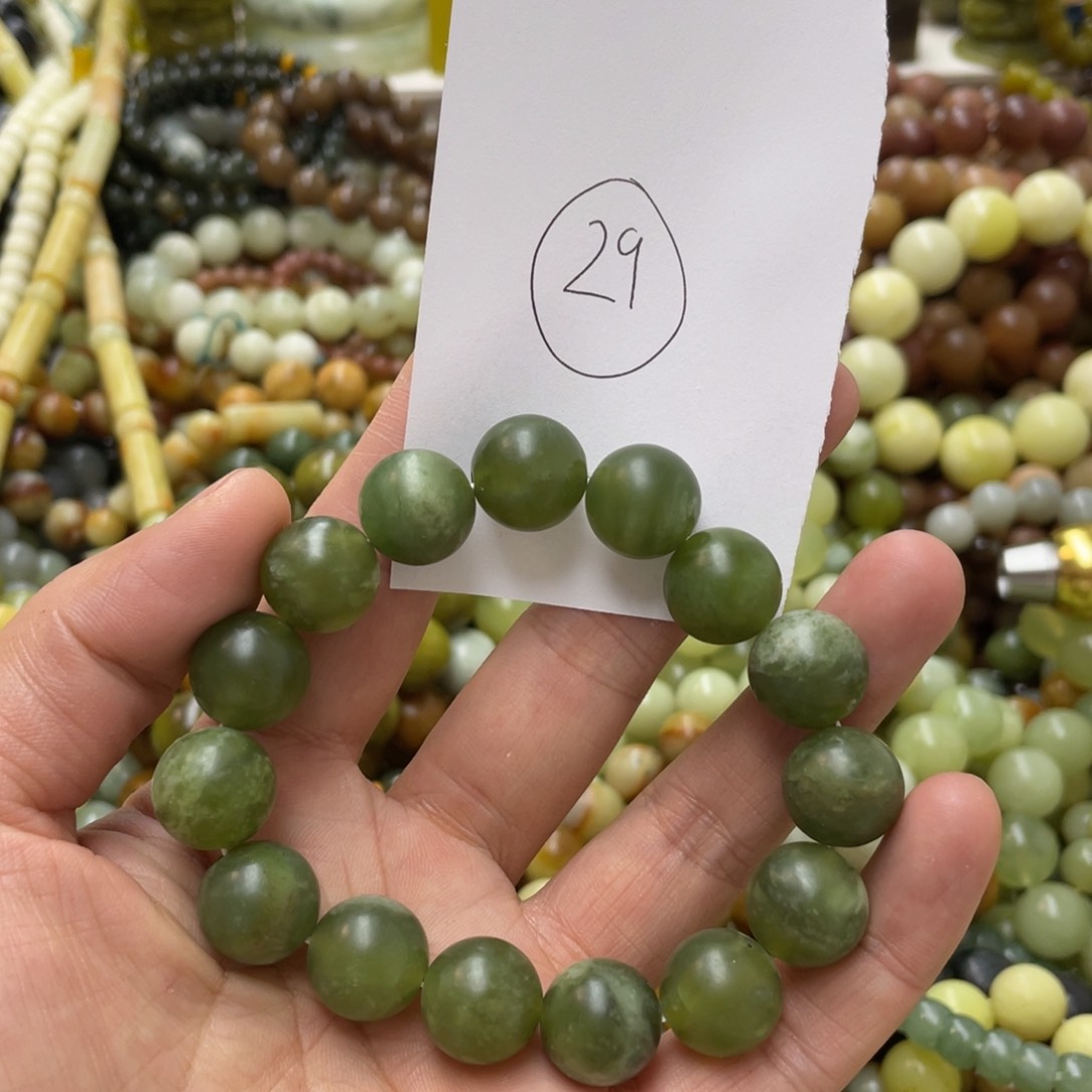 蛇纹石玉手链未镶嵌