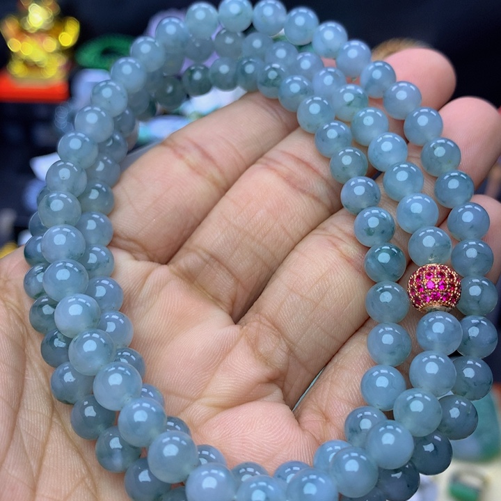 翡翠手链未镶嵌翡翠 6.8 