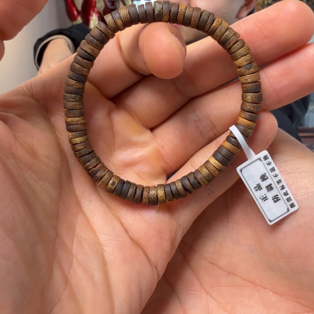 手串沉香高等级 99分浮沉 6mm直切 叠戴神器