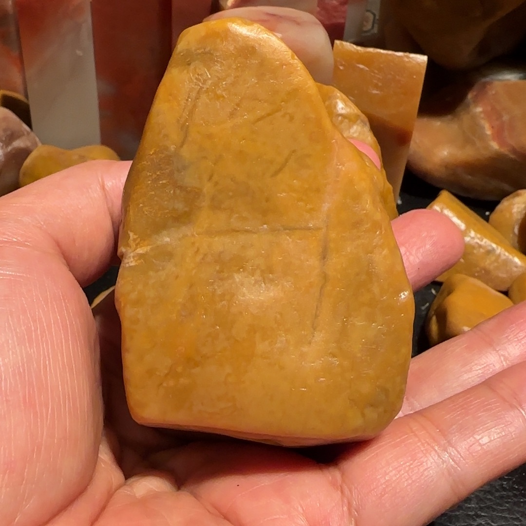 老挝石田黄原石，－－．．．