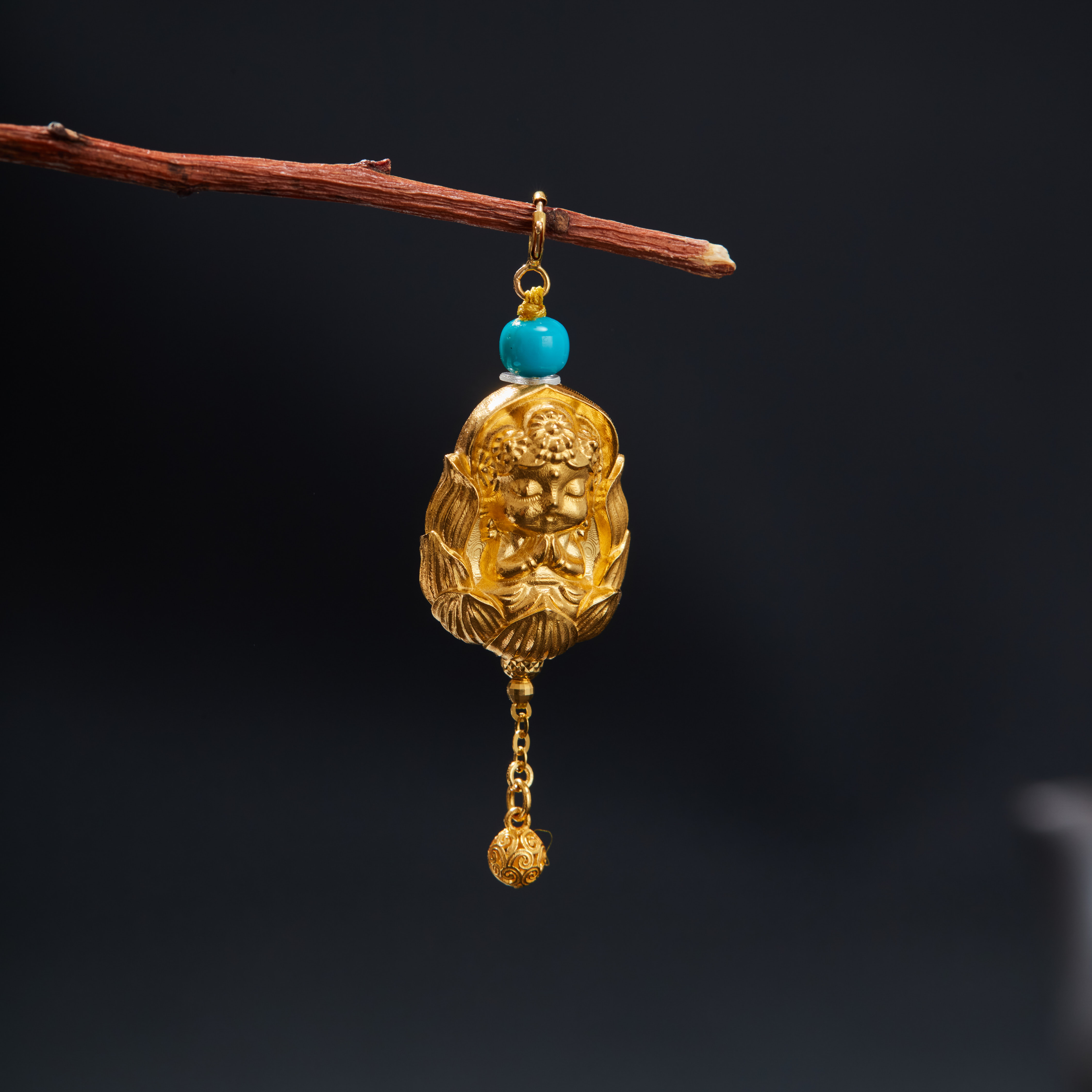 【云上雅岚】无双丨18K绿松绿度母吊坠-多样性发一件-XYGD4510003-G