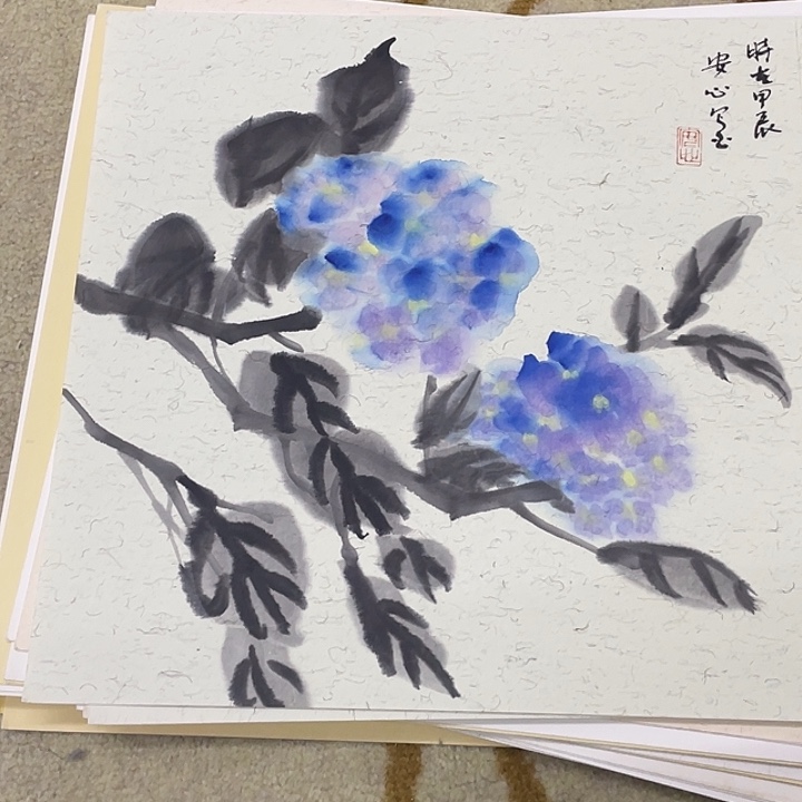 国画33-33卡纸作品艺