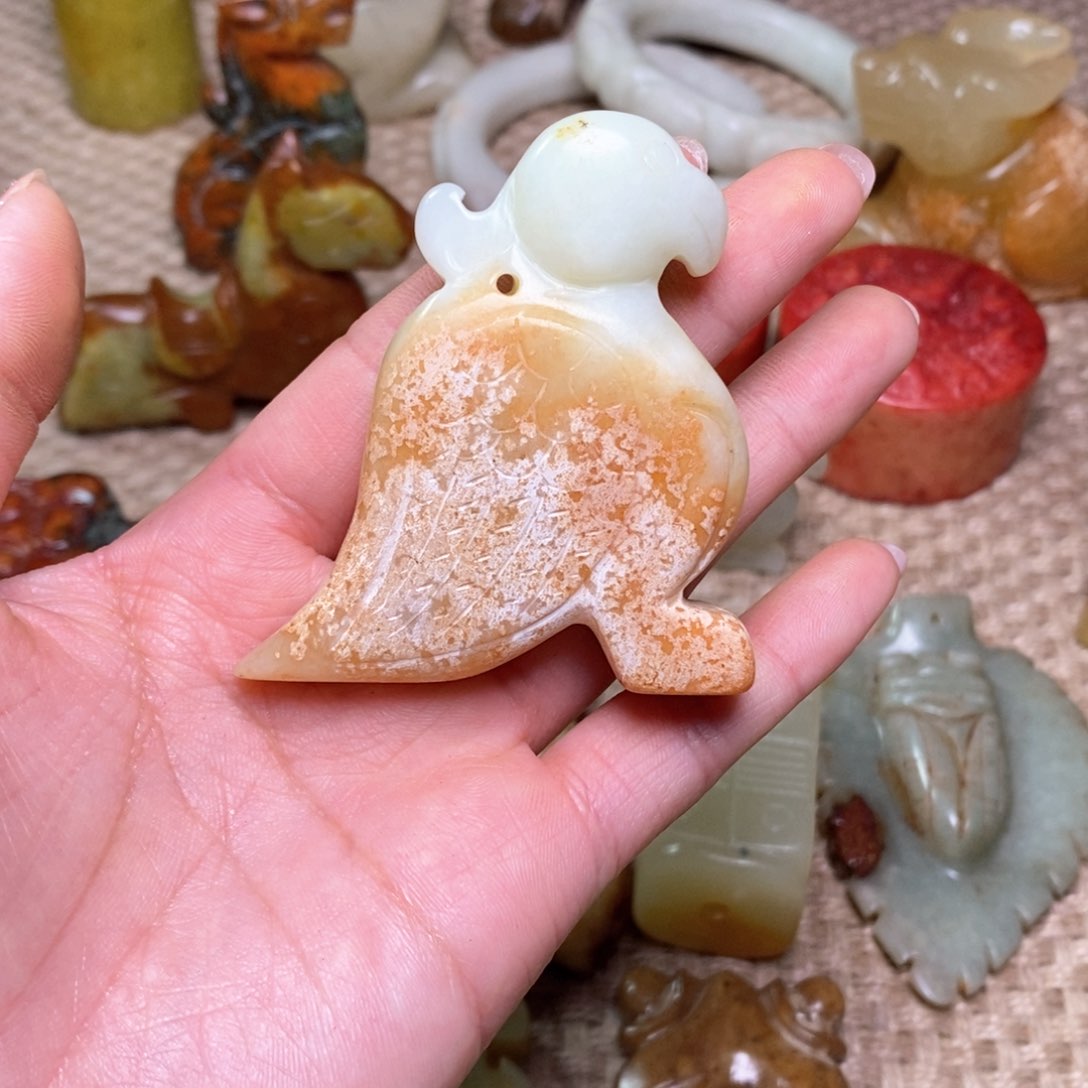 白玉菩提吊坠白玉菩提白玉菩提摆件