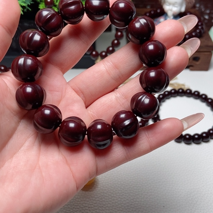 核桃手串/手链热**步猴头玉华串