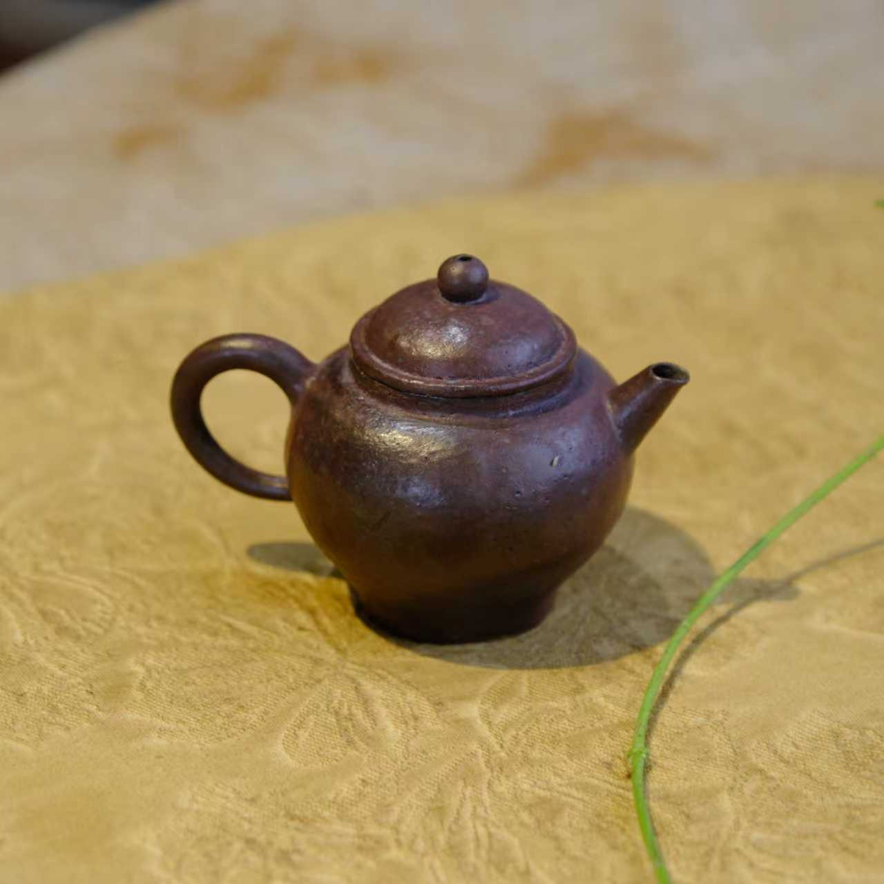 小喜宅 自在枣红宫灯柴烧泡壶（小）（容量约80ml）