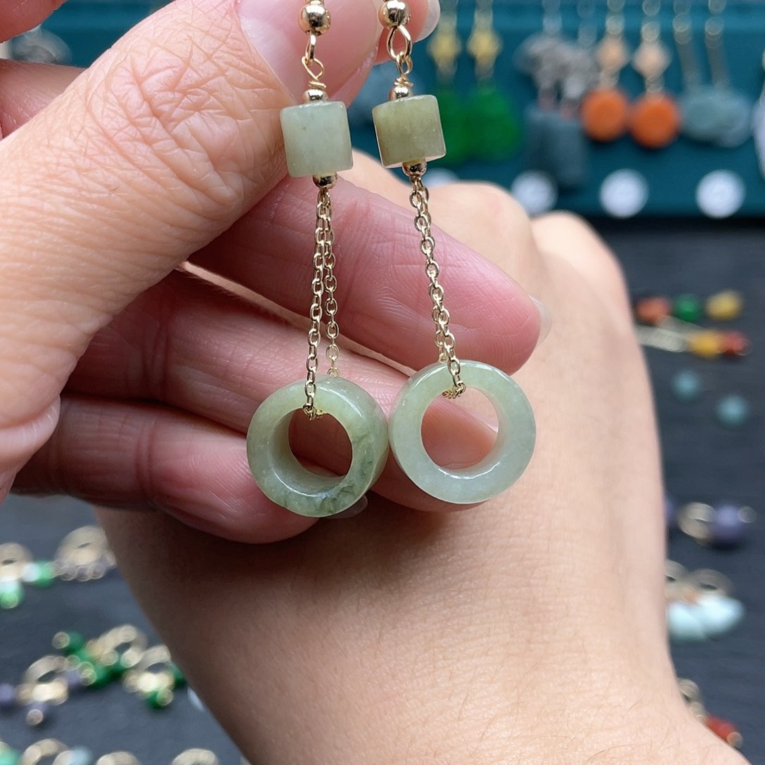 未镶嵌翡翠耳饰1436