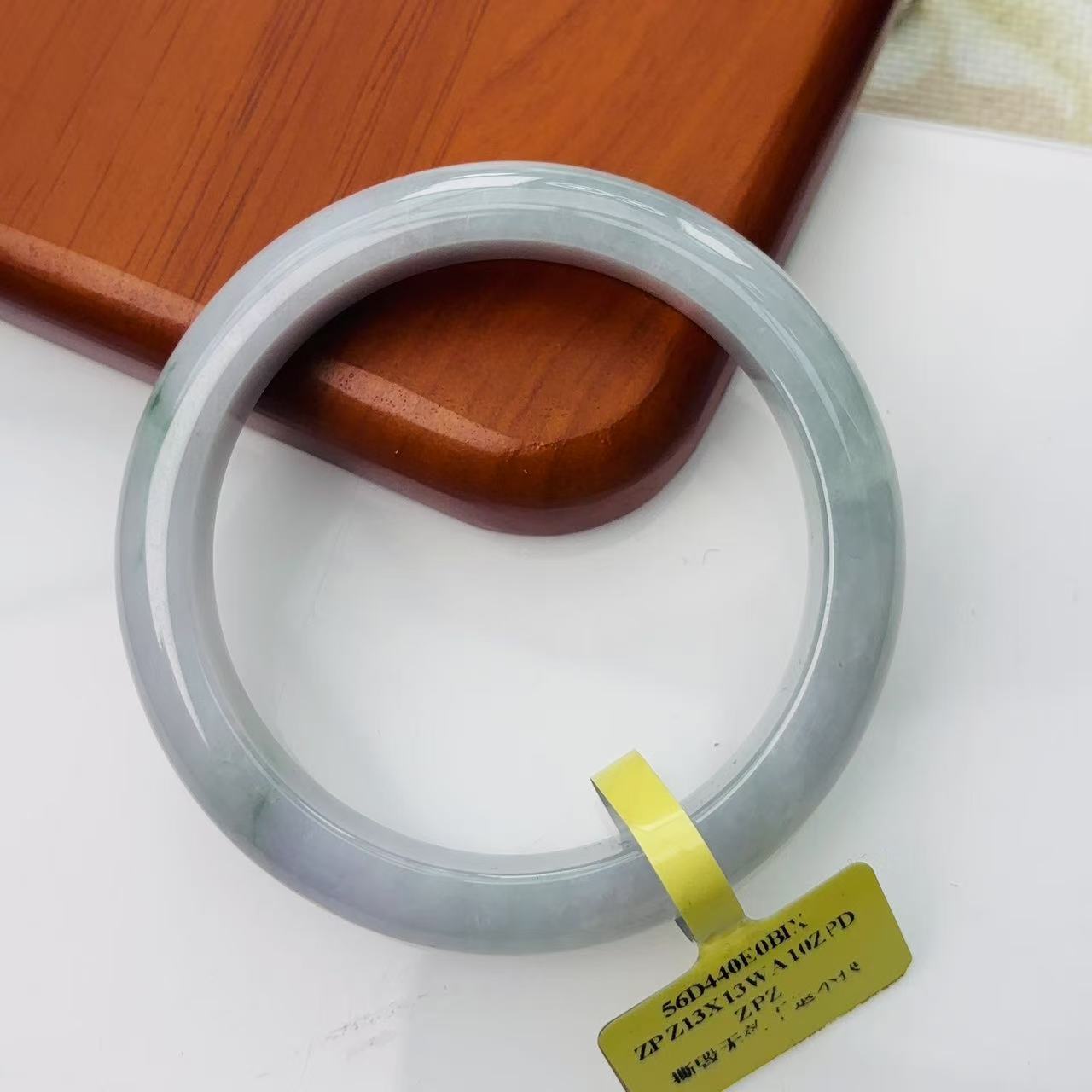  【秋姐翡翠】天然A货翡翠手镯60圈&D1-23