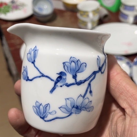 碟景德镇陶瓷手绘公道杯