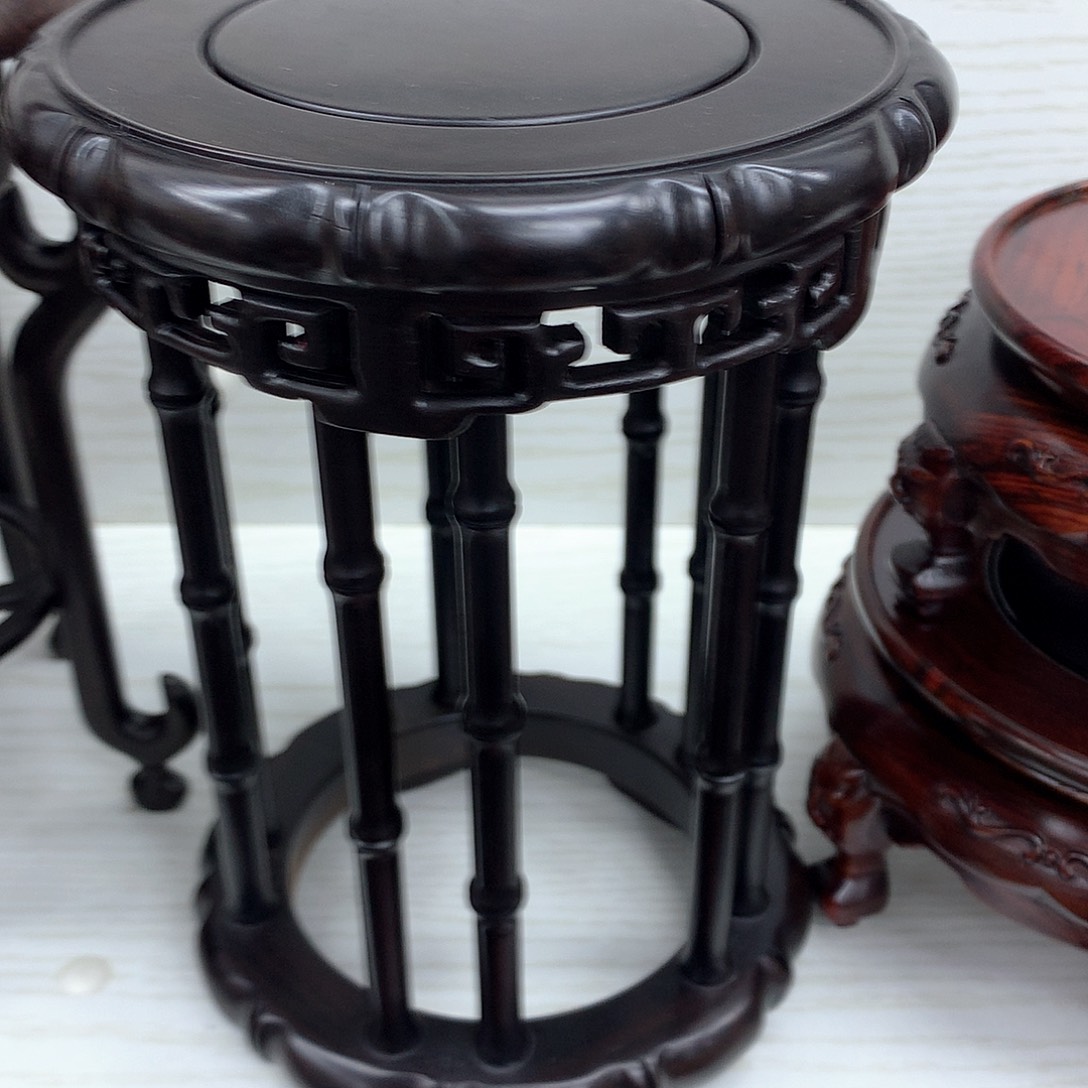 藤类紫光檀13.5公分竹节款