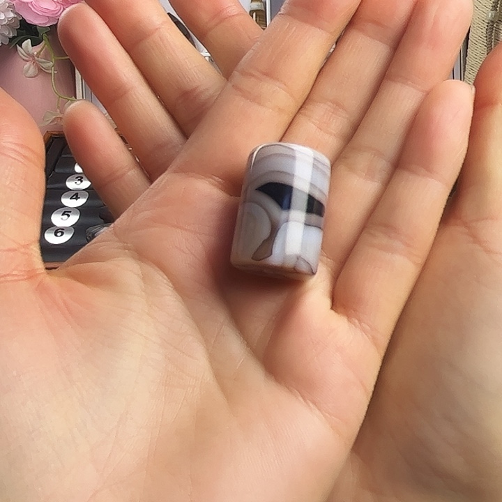 大***鳅玛瑙/玉髓合金颈饰