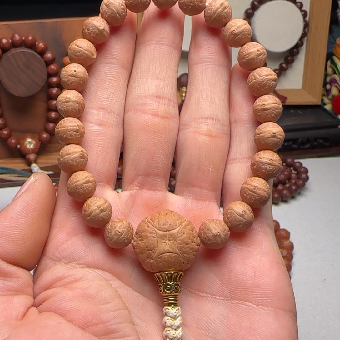 凤眼菩提吊坠手串