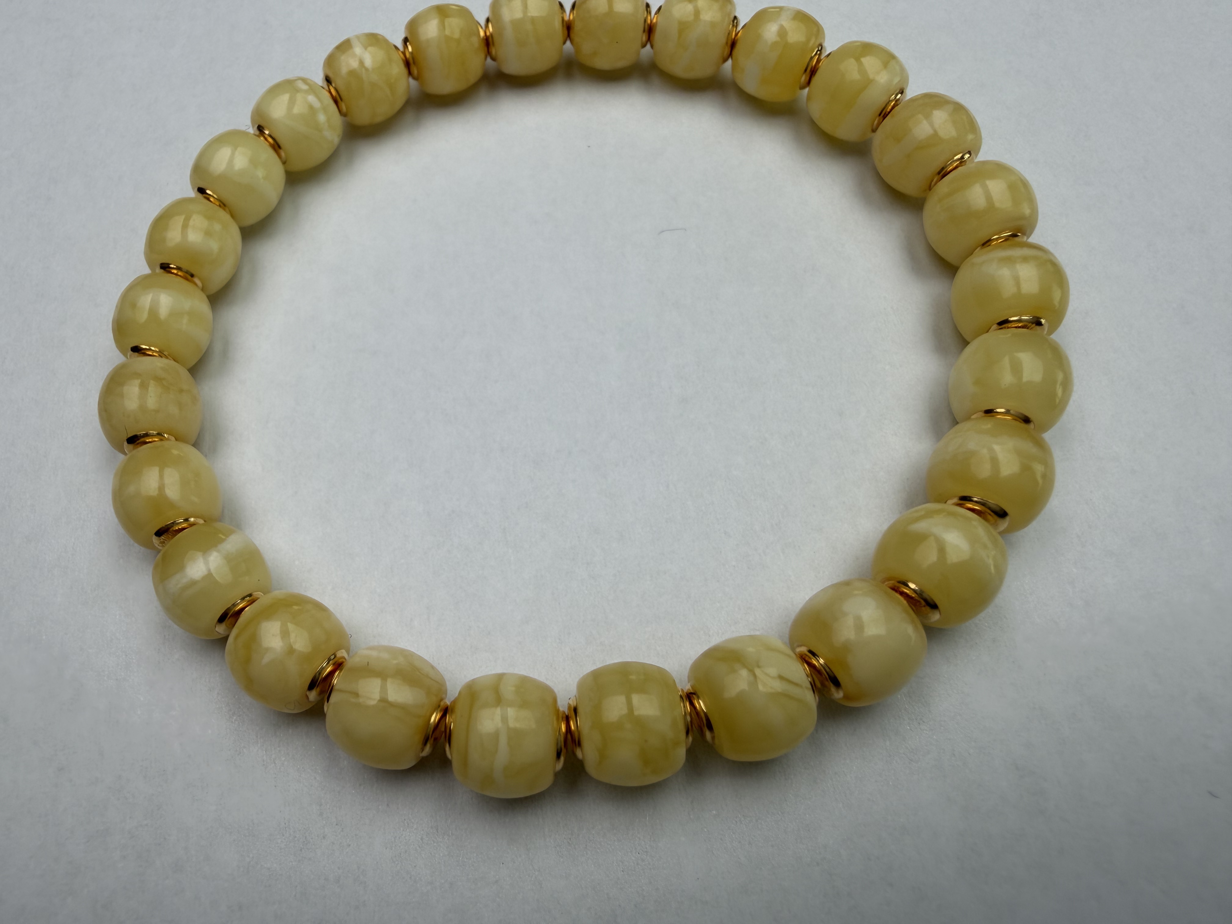 （老高专属）蜜蜡金盾俄料克重约6克手串27颗籽精工蜜蜡多样性发货