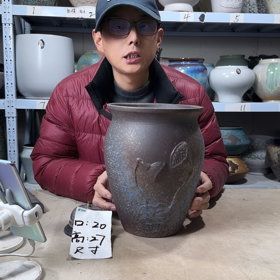 20@17 紫砂花盆尺寸