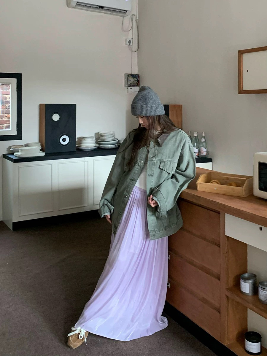 ZEMALA·新款拼领款牛仔外套