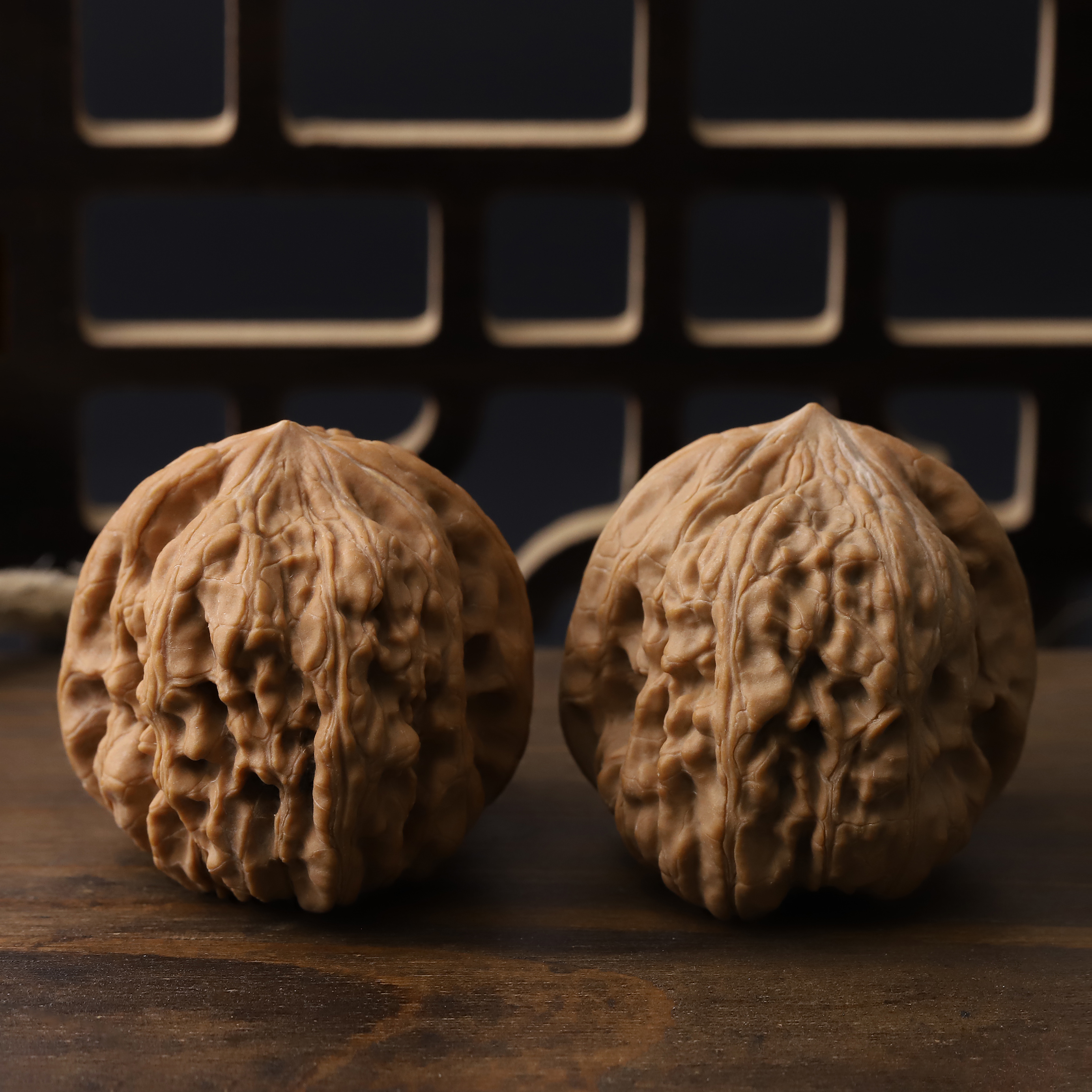 HT1104-3【平谷凹底】文玩核桃手把件