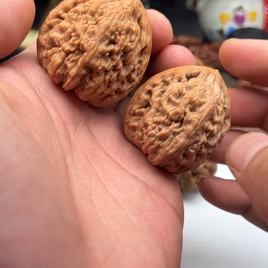 文玩核桃把件虎头43