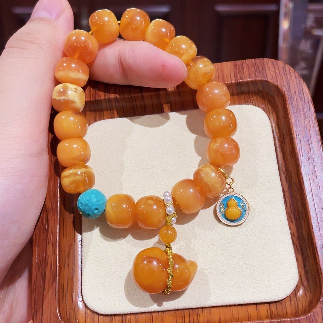 蜜蜡手链未镶嵌手串