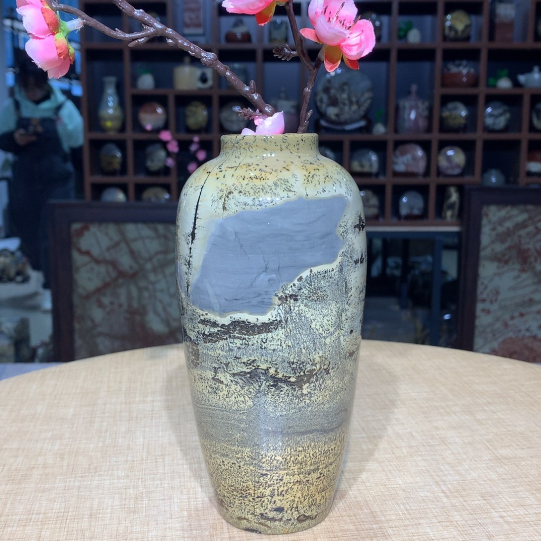 紫砂广西国画石，收藏观赏