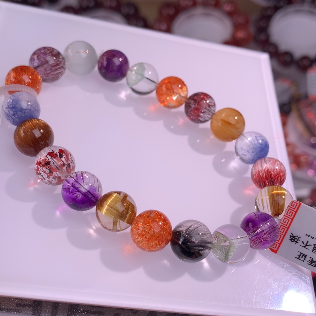 未镶嵌手链水晶多宝10mm