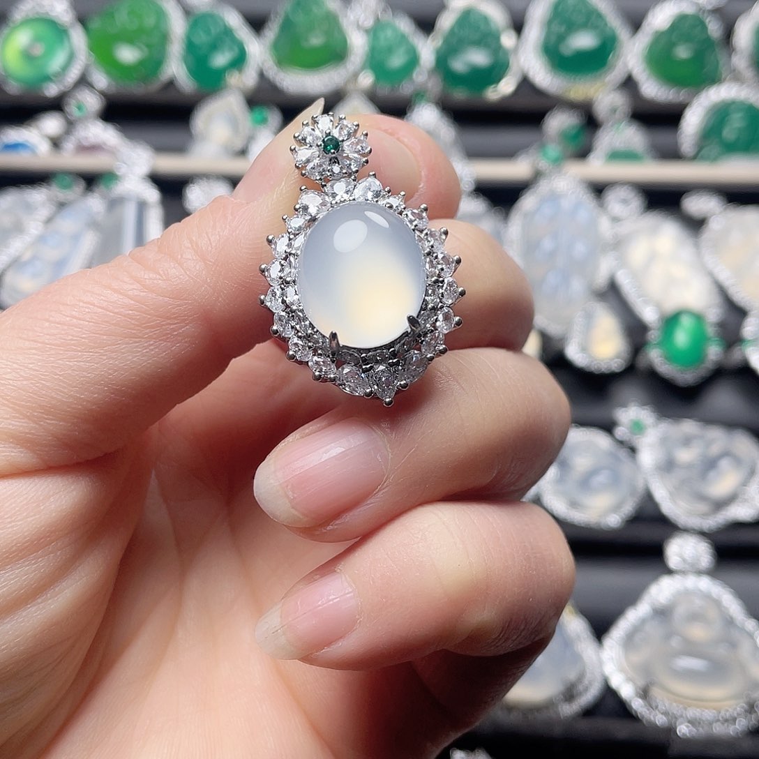 玛瑙/玉髓挂件合金