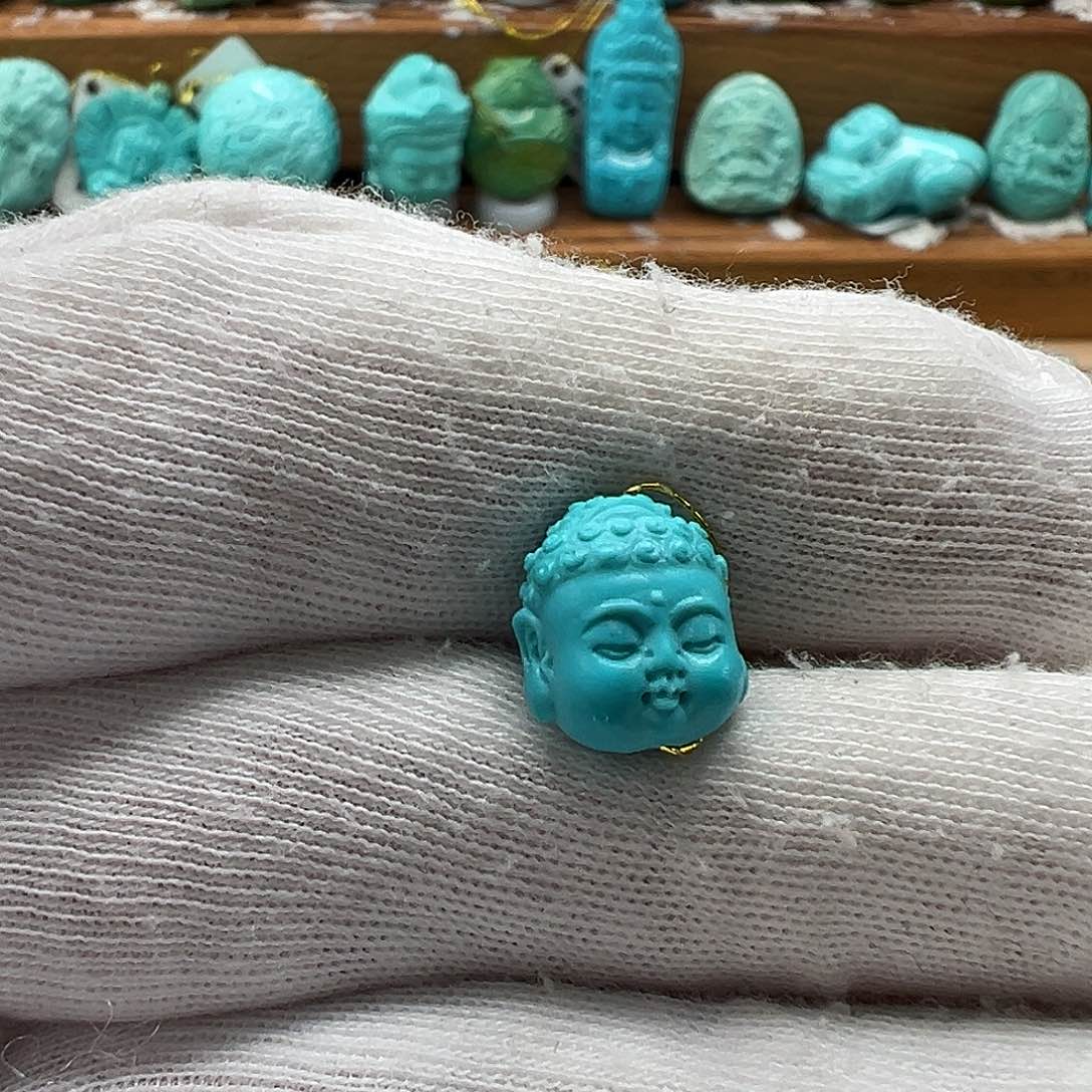 绿松石佛头 未镶嵌
