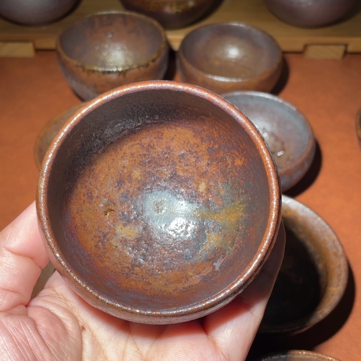 3***空茶盏柴烧自然落灰烧