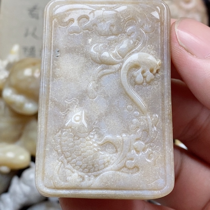 颈饰未镶嵌硅化珊瑚（珊瑚玉）有瑕