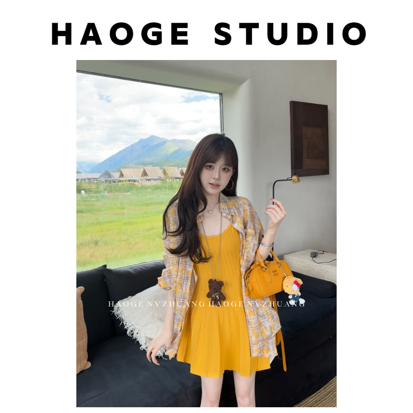 初·Chu●连衣裙预HGX5LYQ2588A小众设计感时尚显瘦短款日常温柔