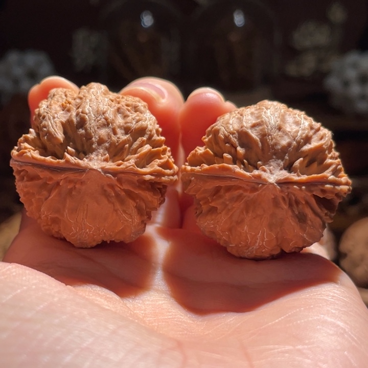 吊坠文玩核桃凹底龙珠35