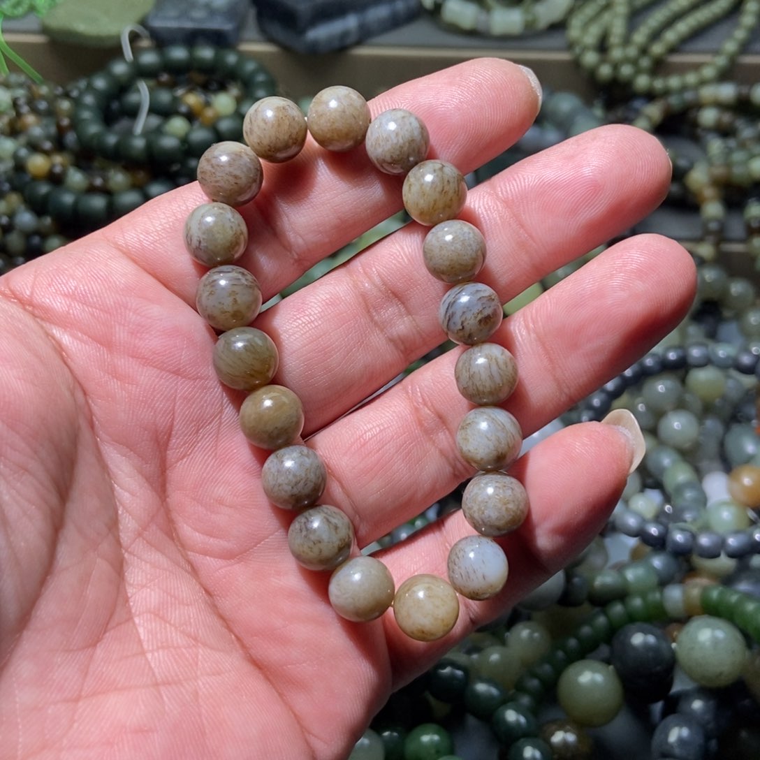 和田玉手链未镶嵌