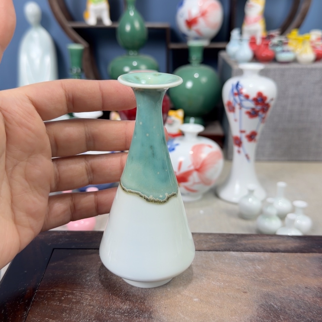 陶瓷手工小花器摆件
