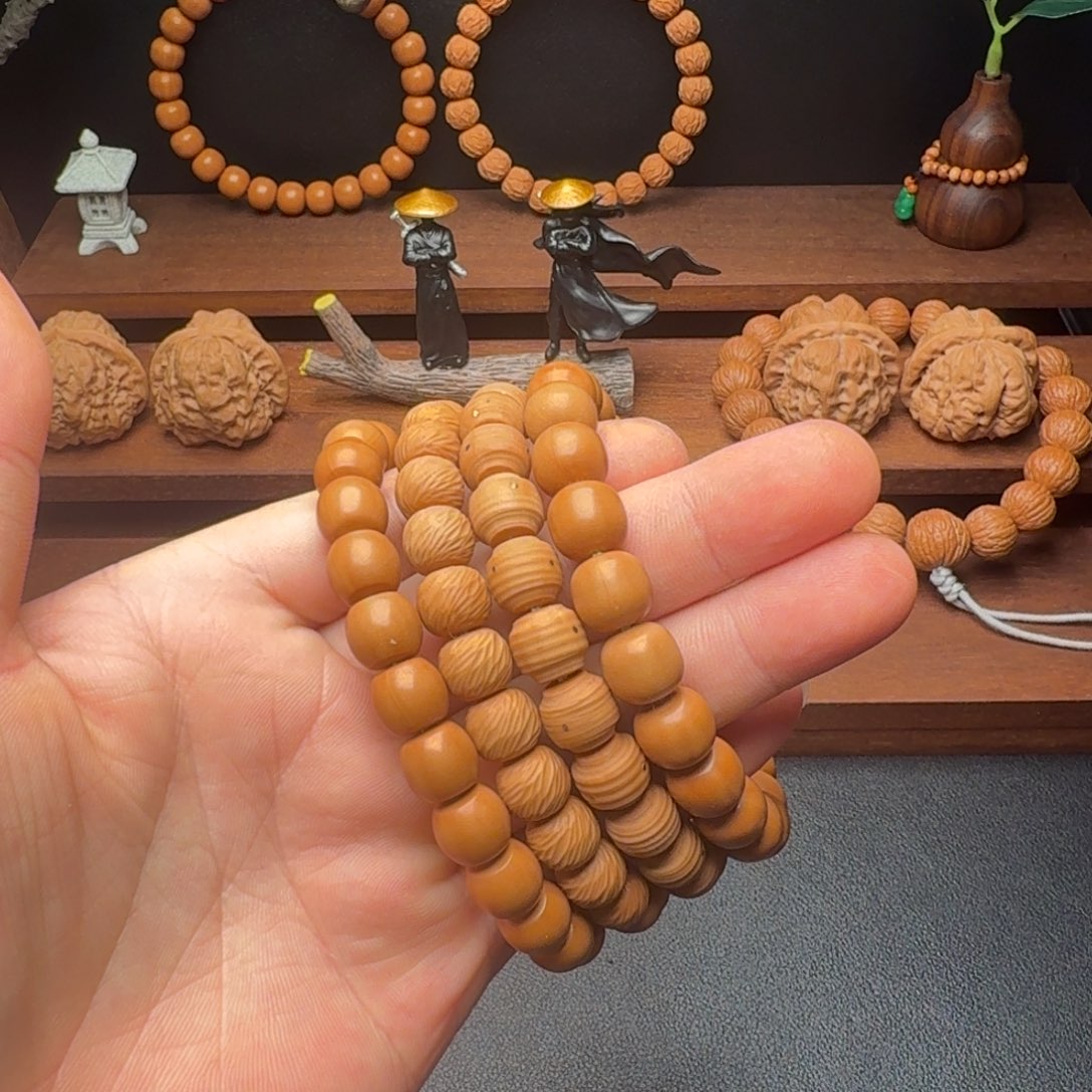 核桃手串/手链各类原皮雕刻类猴头