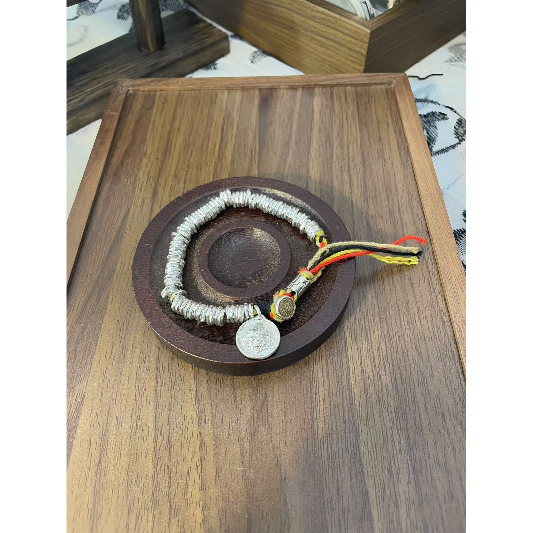 足银银制品 S096 黄财神手链 直播间选款时尚百搭精美手镯