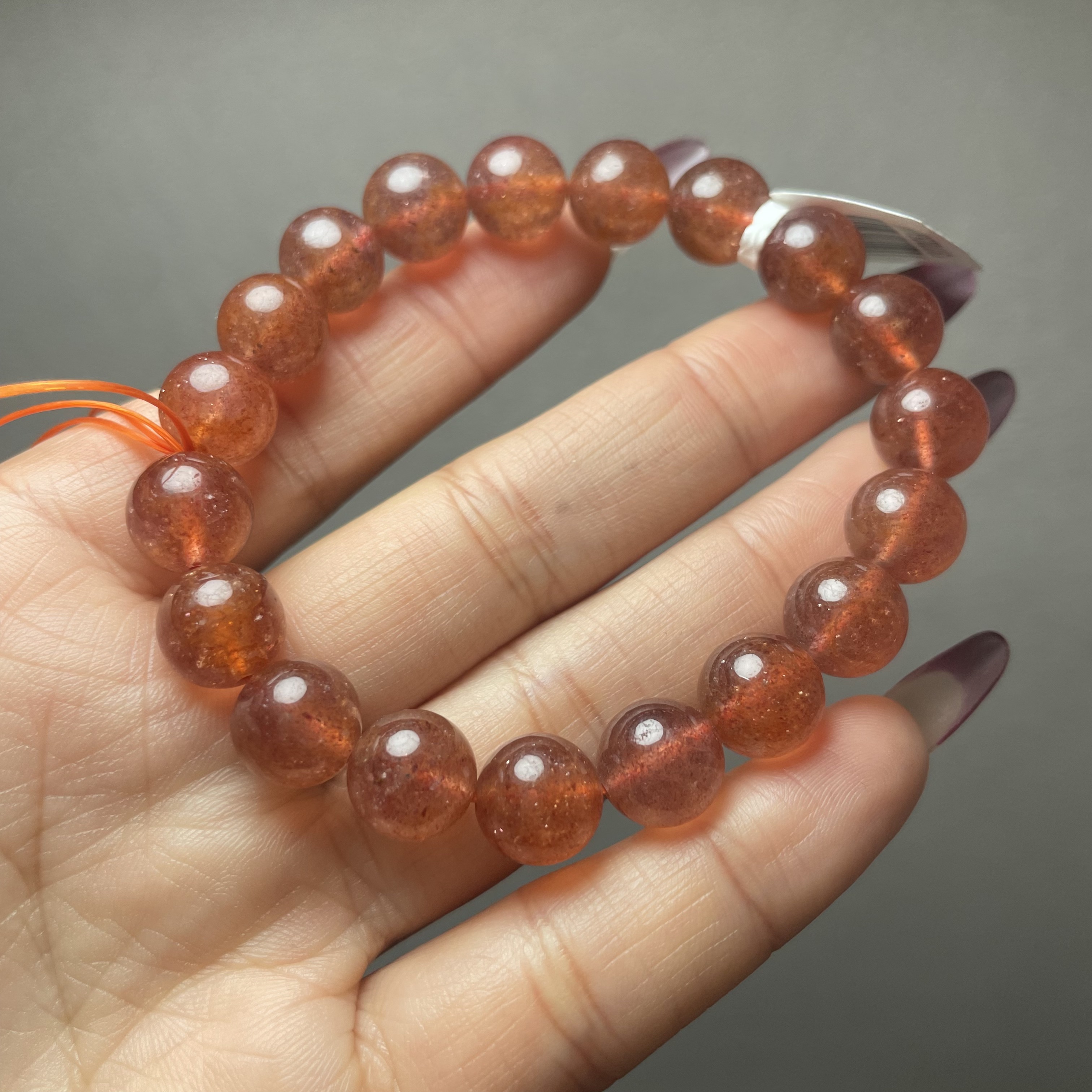 芬达草莓晶单圈手链