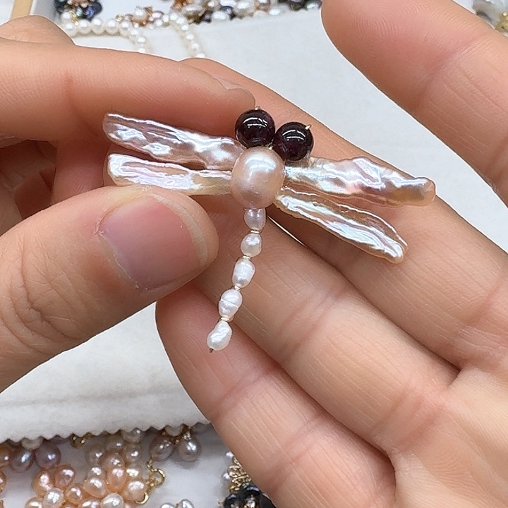 淡水珍珠颈饰银S925镶嵌