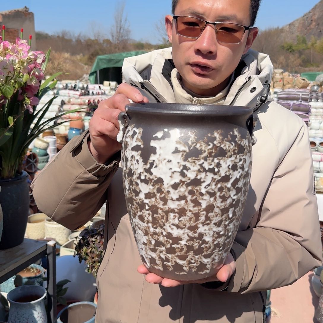 紫砂花盆口19高25（一个镇店之宝姹寂