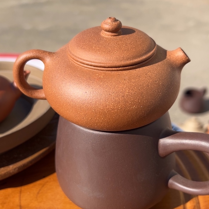 紫砂茶案五彩西施150cc