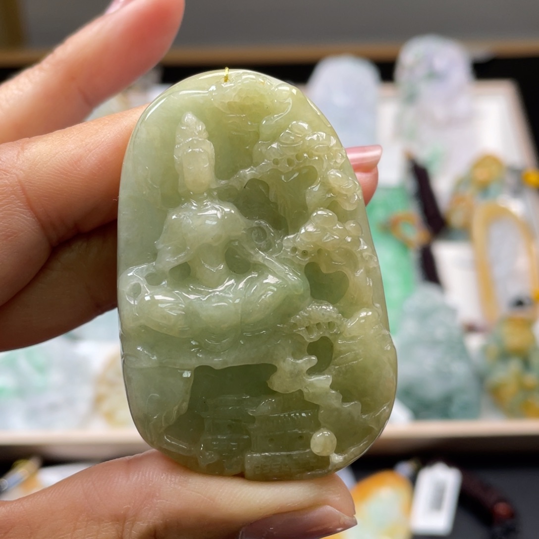 翡翠吊坠(不含链)未镶嵌