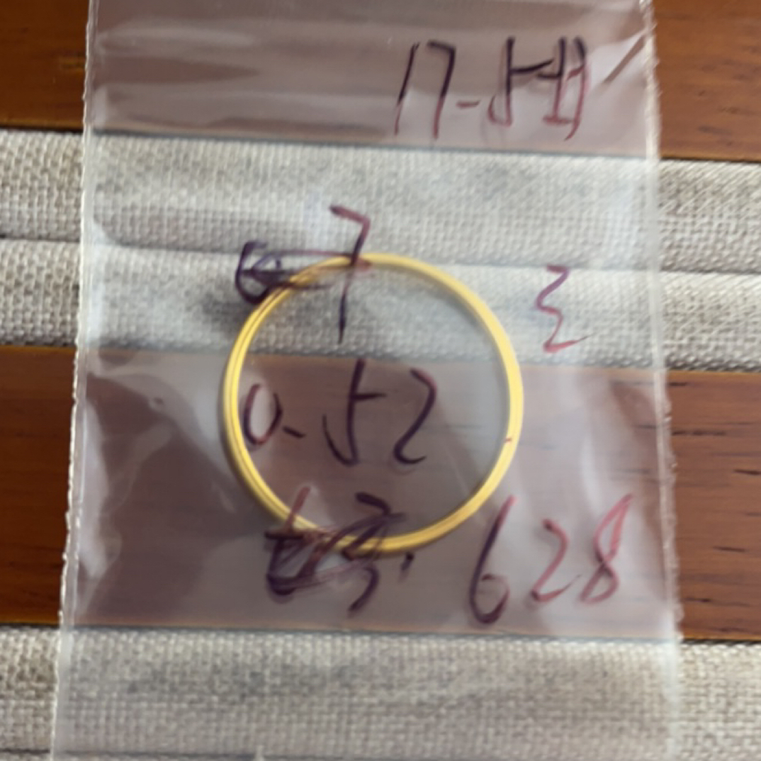 克重0.52 17.5号 三生三世戒指 足金999