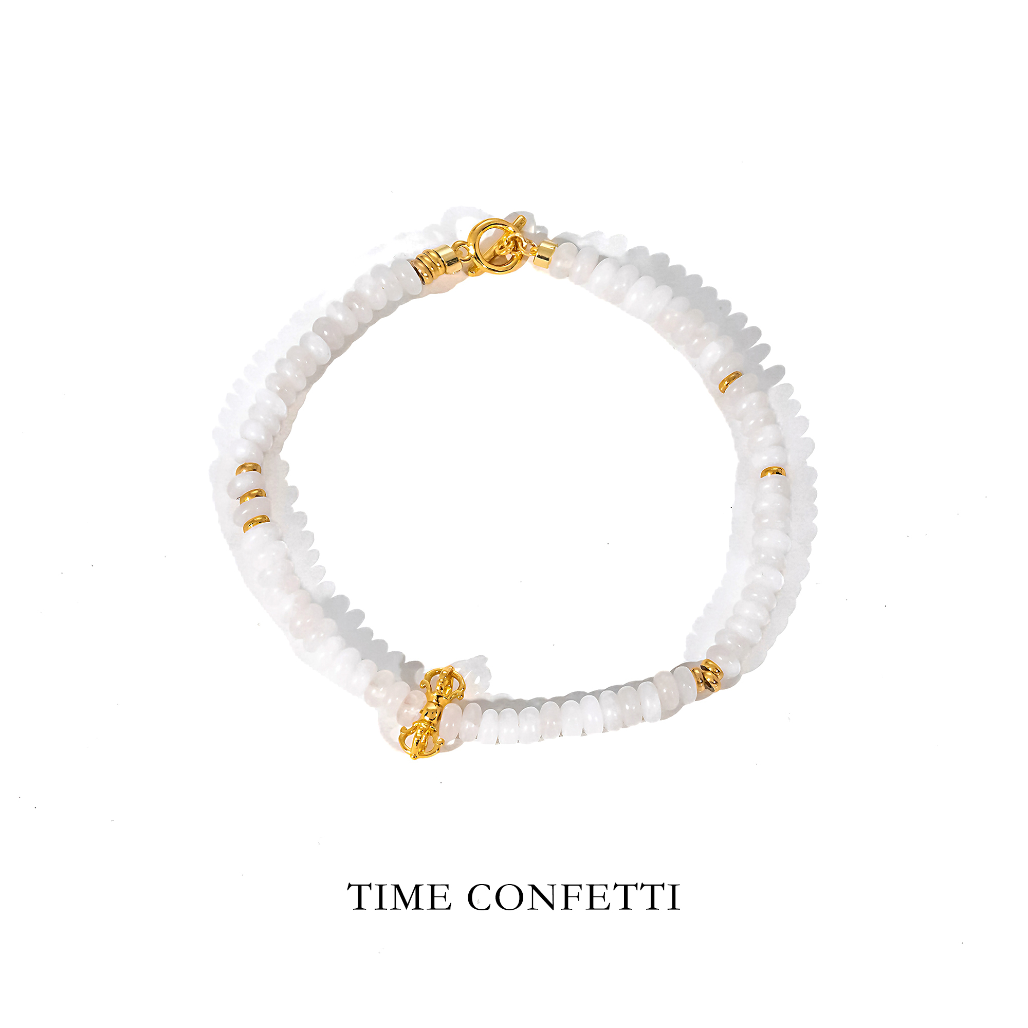 黄铜手链 镀K金【孙二娘】金刚杵-气质百搭简约精致手链TC 11033