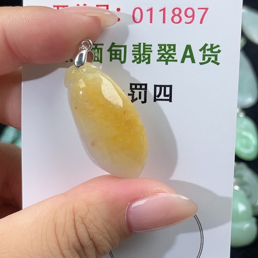 翡翠未镶嵌颈饰天然