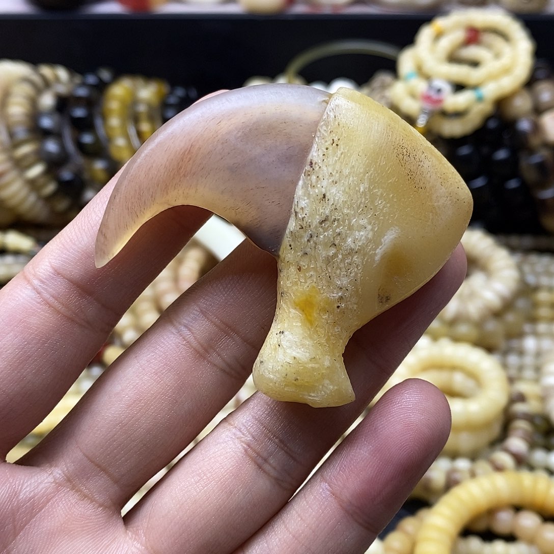 䓡***语手串/手链驼骨精美人工养殖羊角